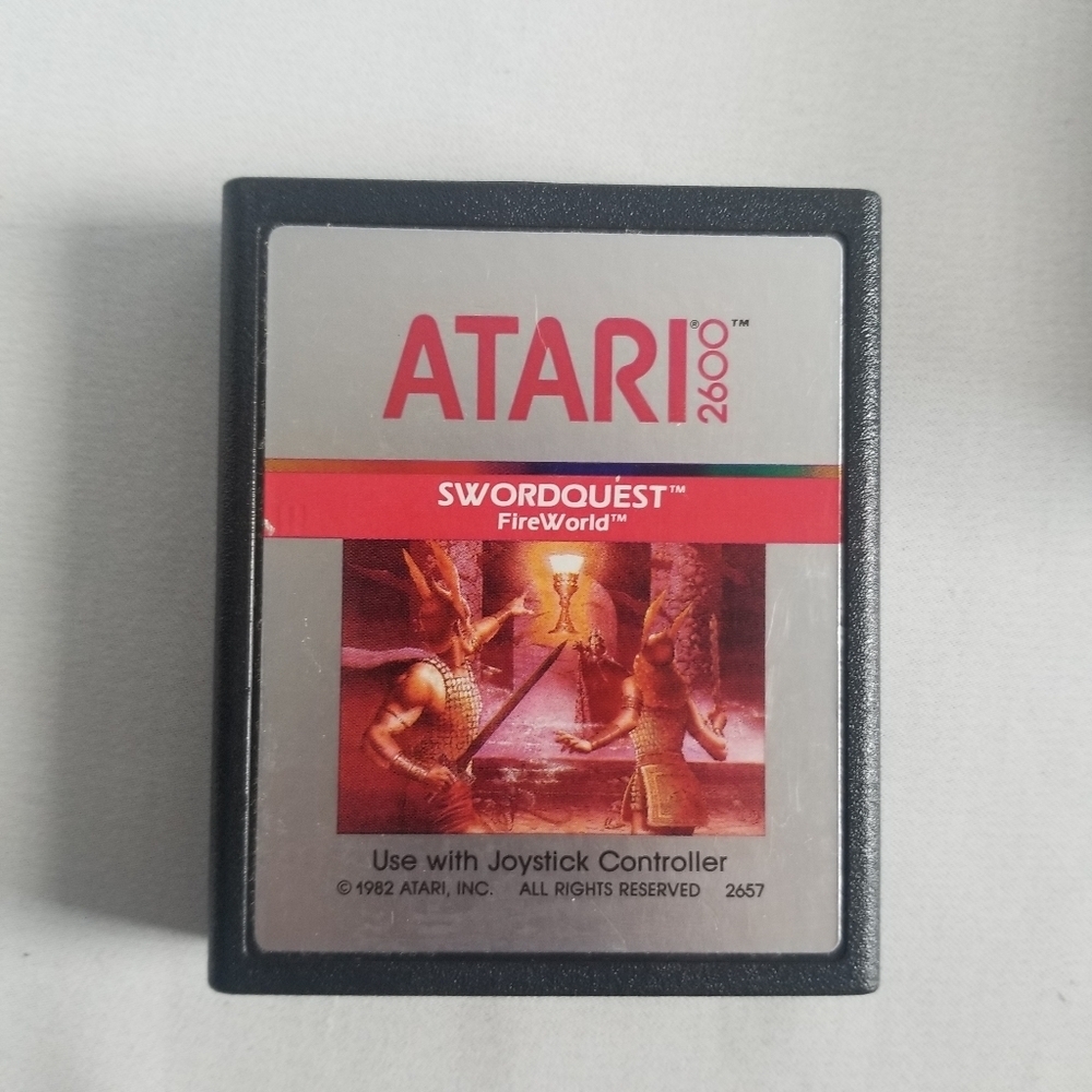 Swordquest "Fireworld" Atari Video Game